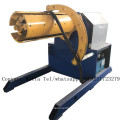 Load bearing 10t hydraulic decoiler with car